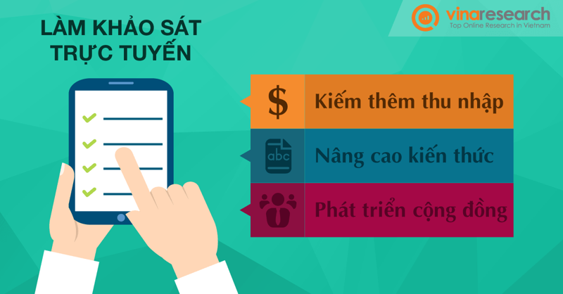 Vinaresearch - App khảo sát kiếm tiền online không cần vốn cho học sinh