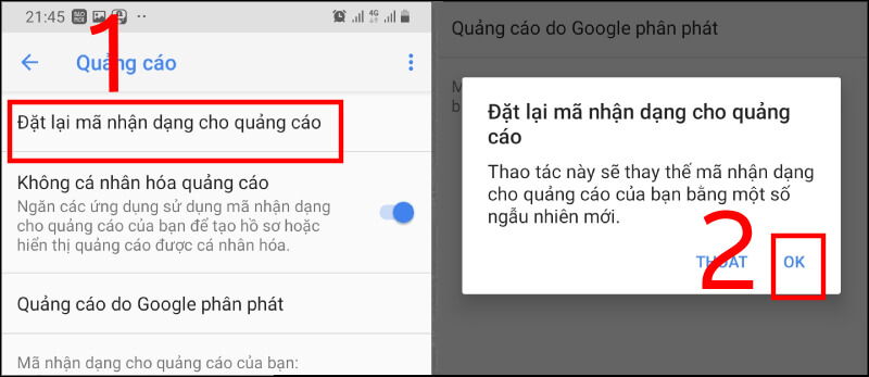 Tắt quảng cáo trực tiếp trên điện thoại bước 4