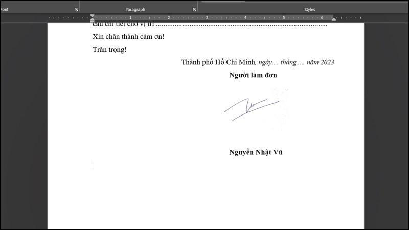 Cách tạo và chèn chữ ký vào Microsoft Word bước 4