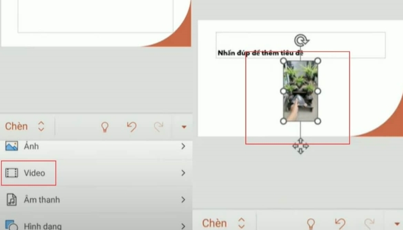 Cách ghép video vào Powerpoint bằng điện thoại bước 5