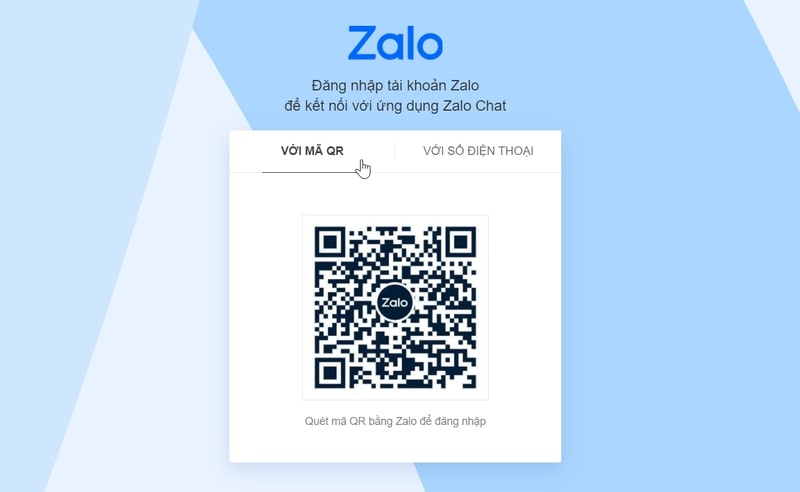 Cách đăng nhập tài khoản Zalo với mã QR bước 2