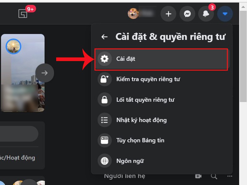 Đăng xuất tài khoản Messenger bằng máy tính 2