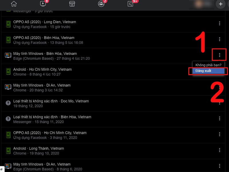 Đăng xuất tài khoản Messenger bằng máy tính 4