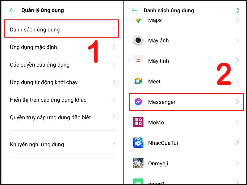 đăng xuất messenger trên điện thoại Android 2