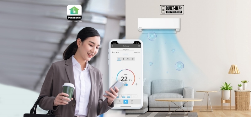 bật điều hoà bằng iphone với ứng dụng Panasonic Comfort Cloud