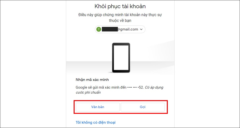 Cách đặt lại mật khẩu Gmail khi quên trên máy tính bước 2