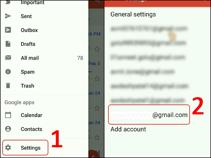 Cách đổi mật khẩu Gmail trên điện thoại Android bước 2