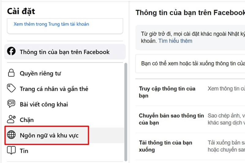 Cách đổi tên Facebook chứa ký tự đặc biệt bước 2