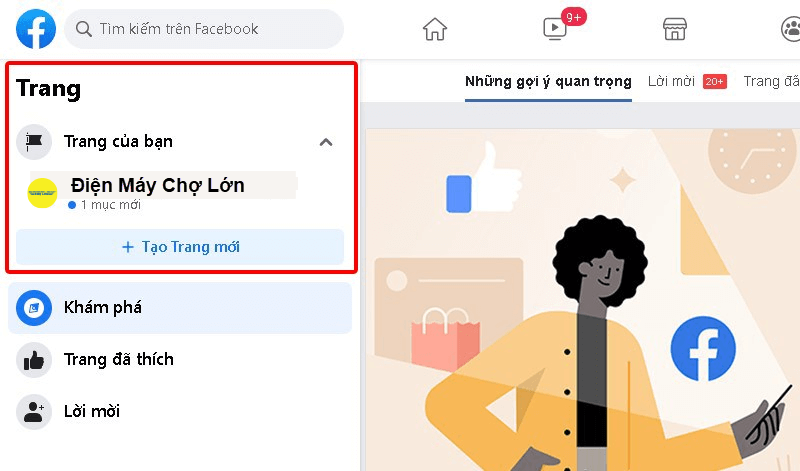 Cách đổi tên fanpage trên máy tính