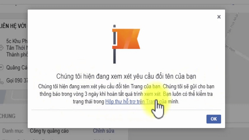 Cách đổi tên fanpage trên điện thoại 2