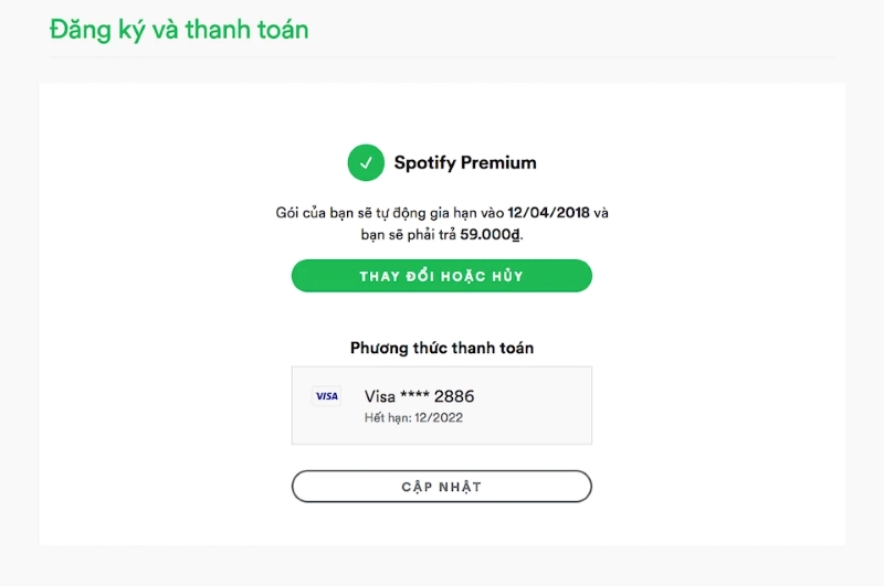 cách hủy spotify premium trên máy tính đơn giản