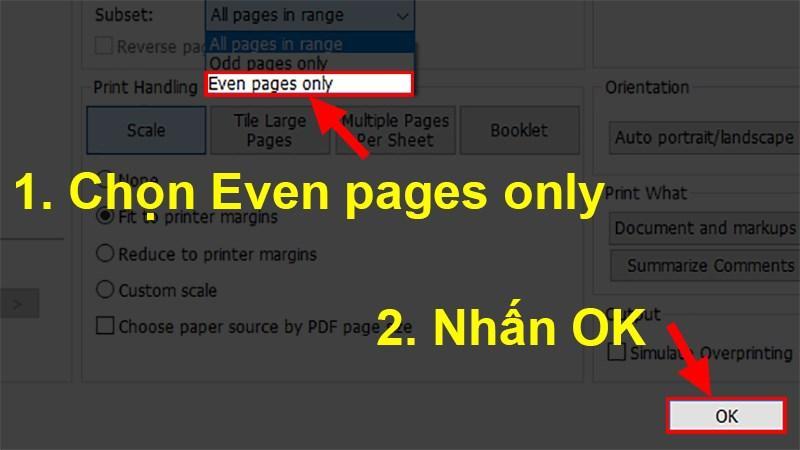 Đối với máy in không có tính năng in 2 mặt bước 4