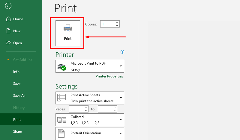 In Excel vừa trang A4 bằng Page Break Preview bước 4