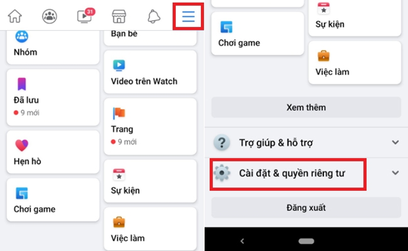 Cách khôi phục cuộc trò chuyện đã xóa trên Messenger bằng điện thoại Android bước 1