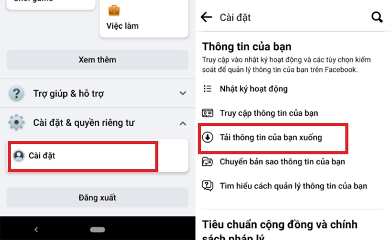 Cách khôi phục cuộc trò chuyện đã xóa trên Messenger bằng điện thoại Android bước 2