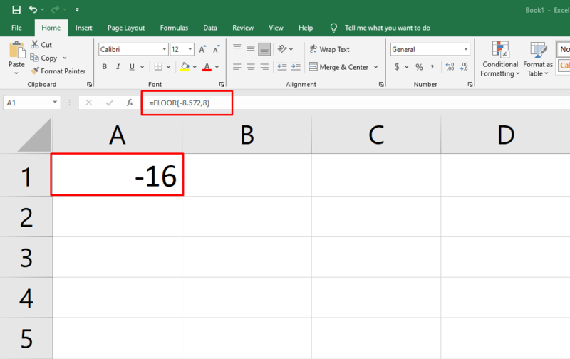 Cách dùng hàm FLOOR làm tròn số trong Excel