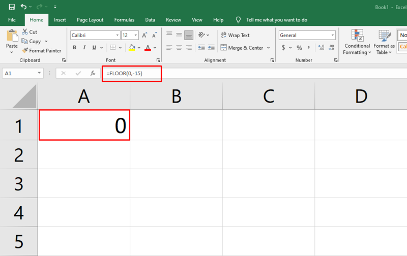 Cách dùng hàm FLOOR làm tròn số trong Excel