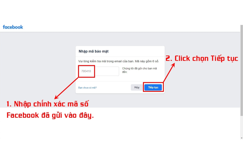 Lấy lại mật khẩu Facebook bằng mật khẩu cũ 2