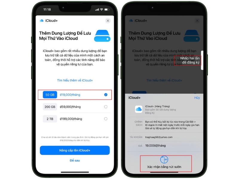 Mua dung lượng iPhone miễn phí