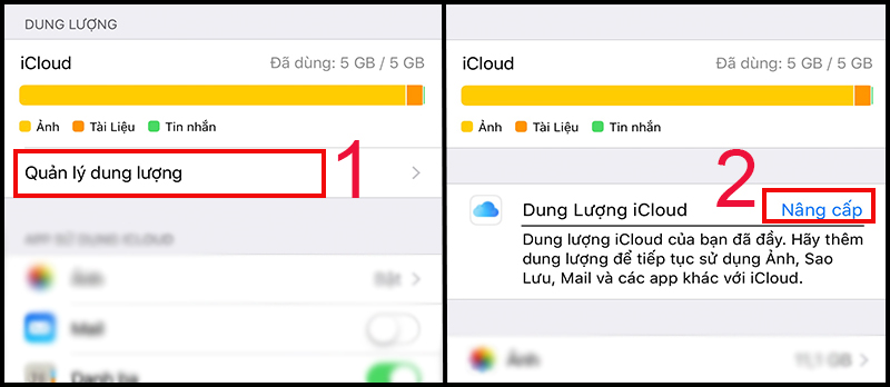 Cách mua dung lượng iPhone/iPad