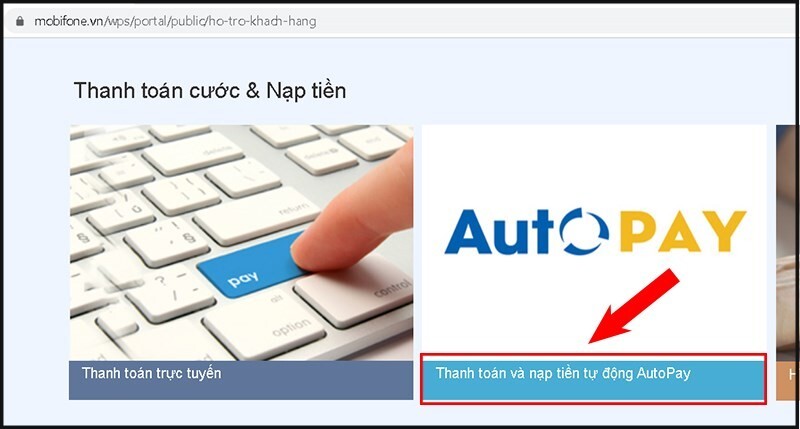 Hướng dẫn nạp tiền điện thoại tự động bước 2