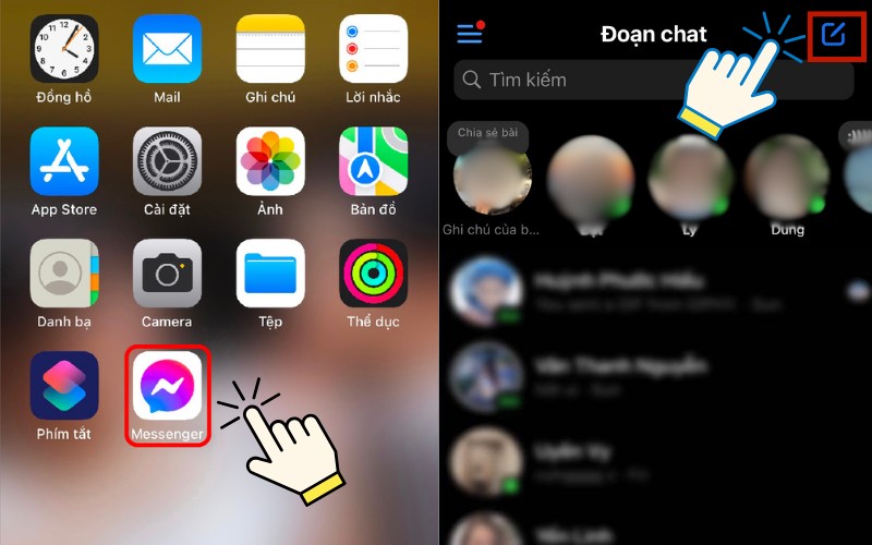 Cách tạo nhóm Messenger trên điện thoại 1