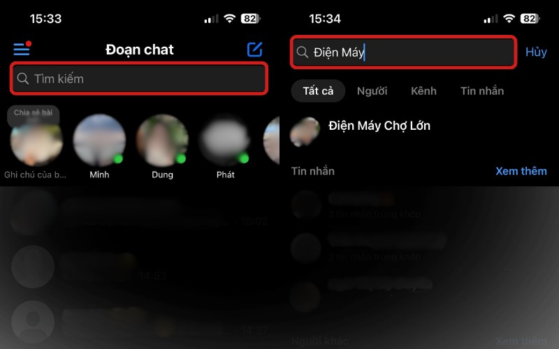 Cách tìm nhóm chat trên Messenger