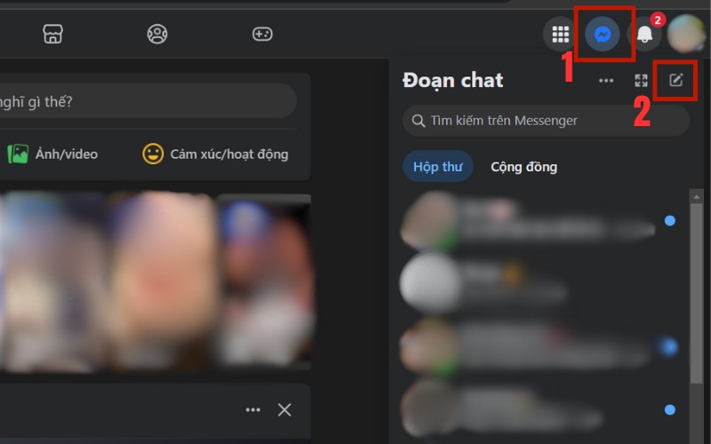 Cách tạo nhóm Messenger trên máy tính 1