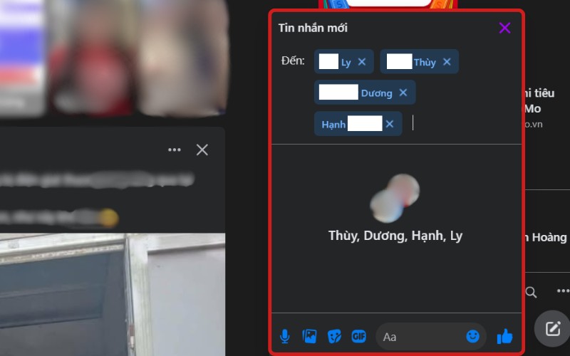 Cách tạo nhóm Messenger trên máy tính 2