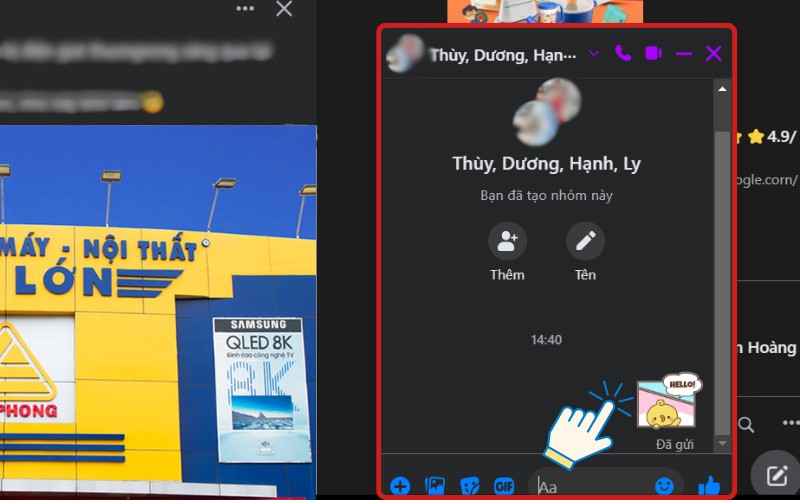 Cách tạo nhóm Messenger trên máy tính 3