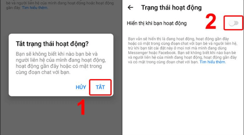 Cách tắt trạng thái hoạt động Facebook trên ứng dụng Messenger bước 3