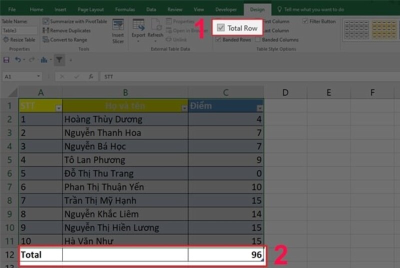 Chuyển đổi dữ liệu vào bảng Excel bước 2