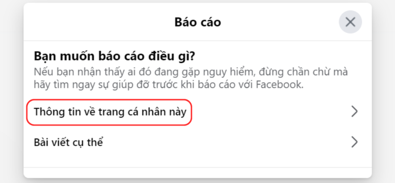 xóa tài khoản Facebook của người khác bước 6