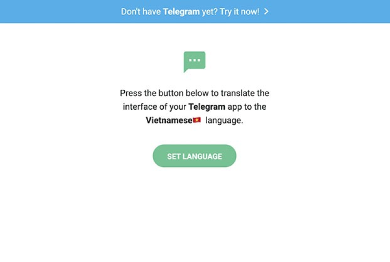 Cài tiếng Việt cho Telegram trên máy tính bước 1