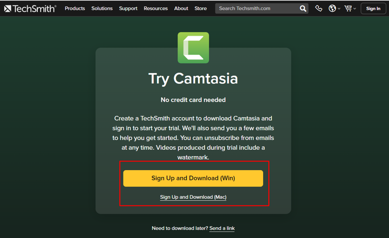 Cách tải và cài đặt Camtasia cho máy tính bước 3