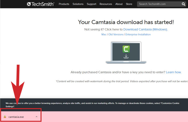 Cách tải và cài đặt Camtasia cho máy tính bước 6