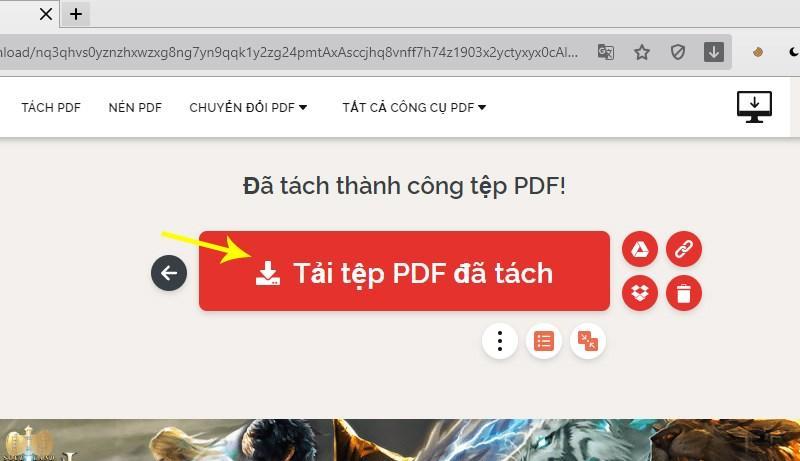 Dùng trang web I Love PDF cắt file PDF bước 9