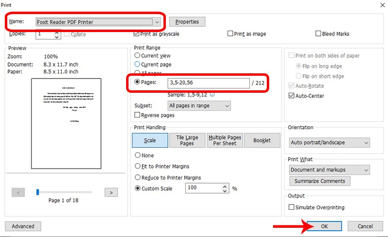 Sử dụng phần mềm Foxit Reader cắt file bước 3