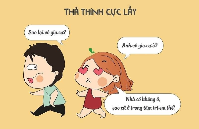 Thả thính crush cực nhây và hài hước