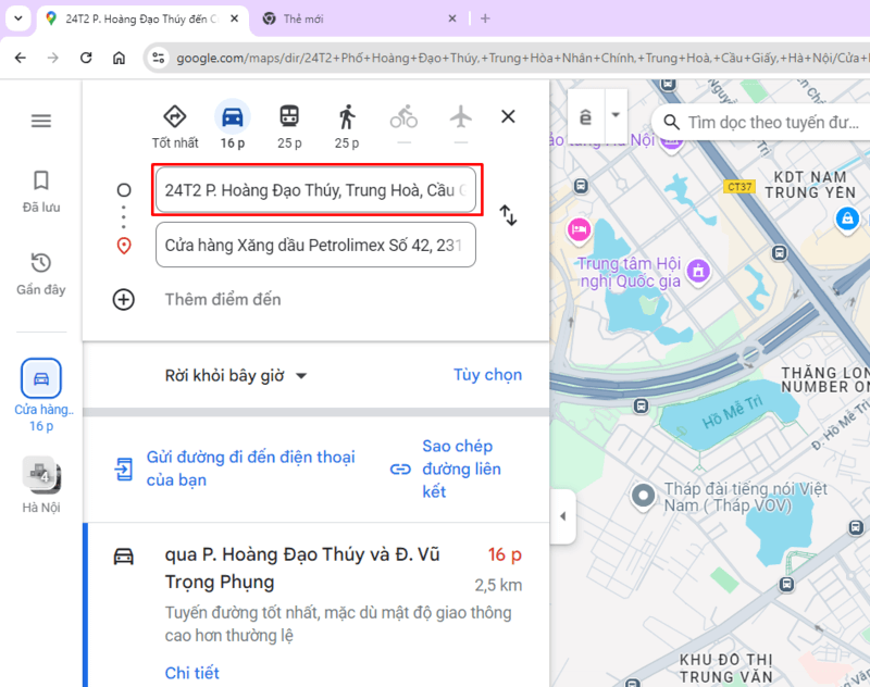 Cách tìm cây xăng quanh đây trên Google Maps trên máy tính bước 4