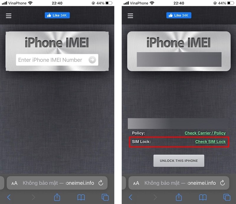 Check imei iphone lock hay quốc tế