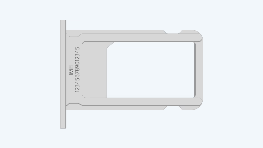 Check imei iphone trên khay thẻ sim