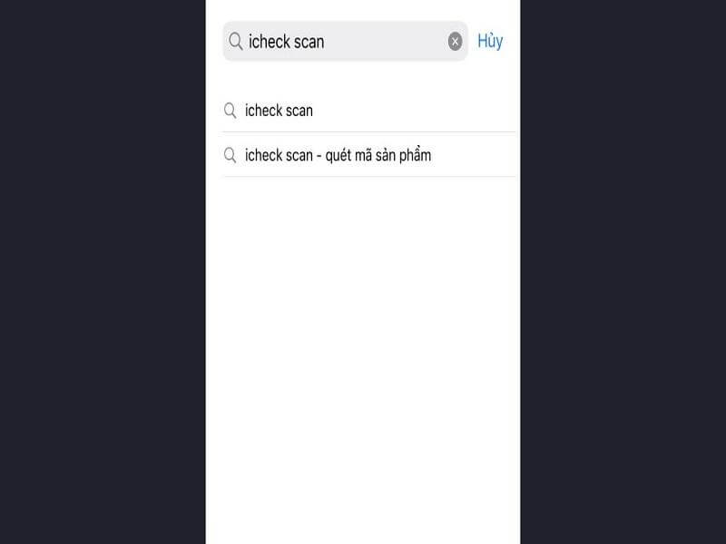 Cách quét mã vạch online bằng app iCheck Scan bước 1