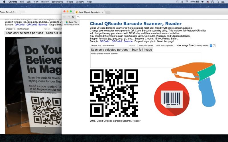 Website Barcode Reader 