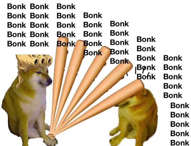 Cheems gõ “bonk”