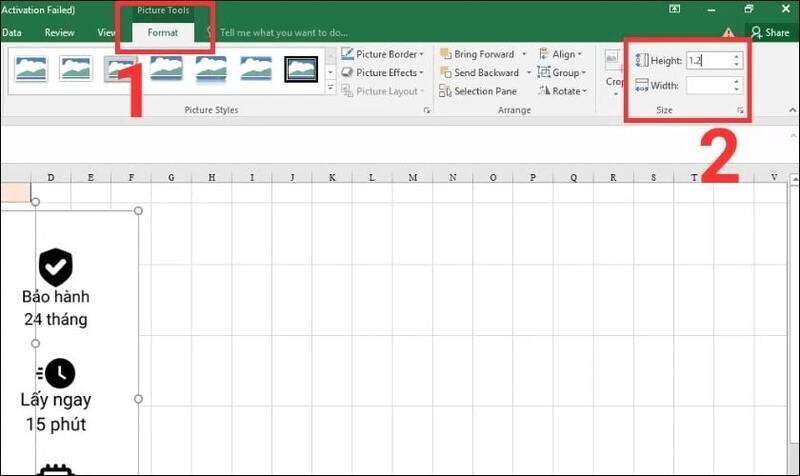 Cách chèn ảnh hàng loạt vào ô Excel bước 5