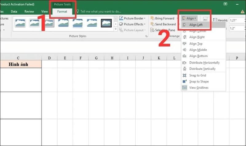 Cách chèn ảnh hàng loạt vào ô Excel bước 7