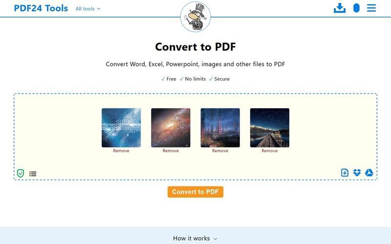 Sử dụng PDF24 Tools thay đổi định dạng ảnh 