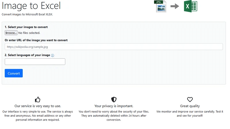 Cách chuyển ảnh sang Excel qua fileeagle  bước 2