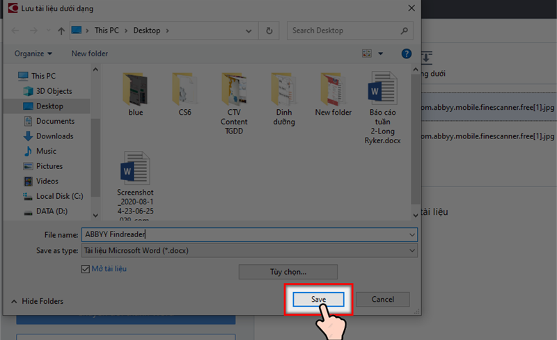 chuyển hình ảnh sang Word với phần mềm ABBYYFineReader bước 4